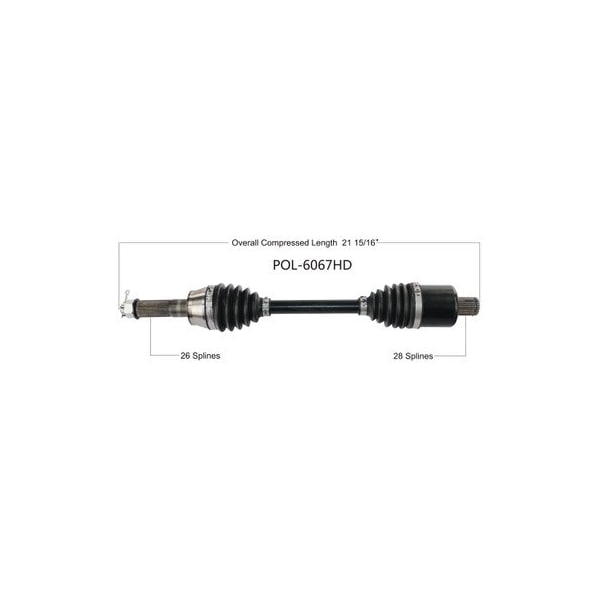 Wide Open Heavy Duty CV Axle for POL HD REAR L/R SPORTSMAN 500 TOURING 11-13 POL-6067HD - main
